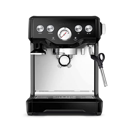 Breville Infuser Espresso Machine BES840XL, 10.25 x 12.5 x 13.25 Inches, Black Sesame - My Kitchen Products