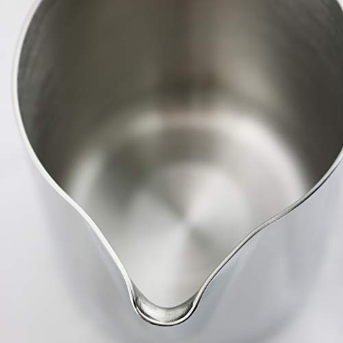 BrewGlobal Rhinoware Professional Milk Pitcher, Stainless Steel 12 oz (RHMJ12OZ) - My Kitchen Products