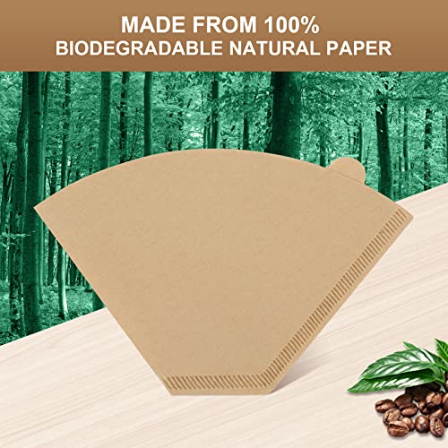 BRIKINTE Disposable Coffee Paper Filters, 100 Pcs 4 Cone Replacement Filter for Ninja Coffee Maker - My Kitchen Products