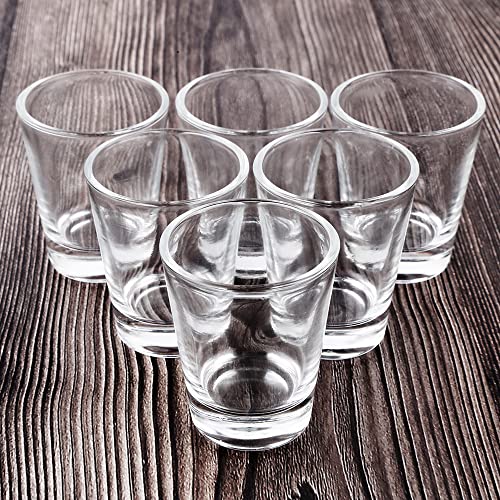 BTGLLAS Heavy Base Shot Glasses, 1.5 oz Sets of Clear Shot Glass (12 Pack), Measuring Cup for Espresso, Liquid, and Wine - Heavy Glass (Glass, 12Pack) - My Kitchen Products