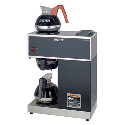 BUNN - 33200.0002 VPR-2EP 12-Cup Pourover Commercial Coffee Brewer Plus 2 Easy Pour Commercial Decanters - My Kitchen Products
