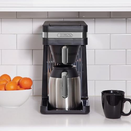 BUNN 55200 CSB3T Speed Brew Platinum Thermal Coffee Maker Stainless Steel, 10-Cup, Black - My Kitchen Products