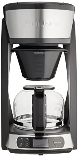 BUNN HB Heat N Brew Programmable Coffee Maker, 10 cup, Stainless Steel, 46500.0003 - My Kitchen Products