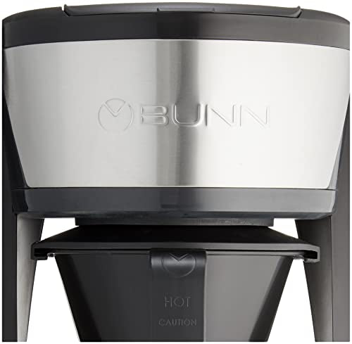 BUNN HB Heat N Brew Programmable Coffee Maker, 10 cup, Stainless Steel, 46500.0003 - My Kitchen Products