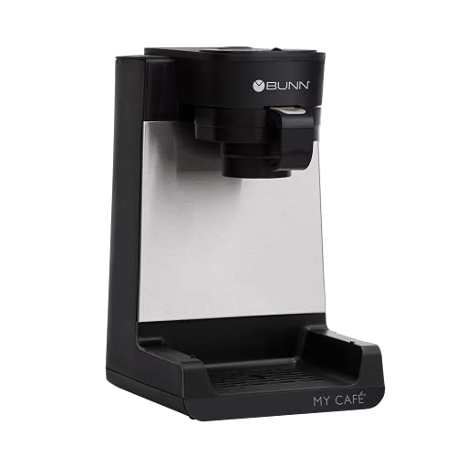 BUNN MCU My Cafe Single Cup Multi Use Coffee Brewer (Black/SST) - My Kitchen Products