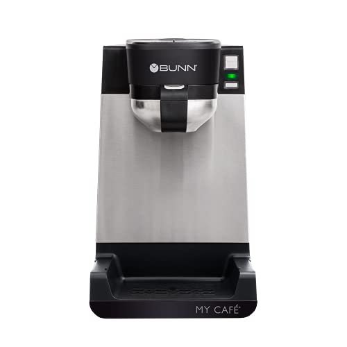 BUNN MCU My Cafe Single Cup Multi Use Coffee Brewer (Black/SST) - My Kitchen Products