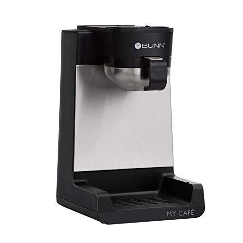 BUNN MCU My Cafe Single Cup Multi Use Coffee Brewer (Black/SST) - My Kitchen Products