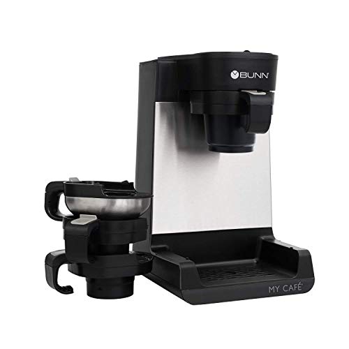 BUNN MCU My Cafe Single Cup Multi Use Coffee Brewer (Black/SST) - My Kitchen Products