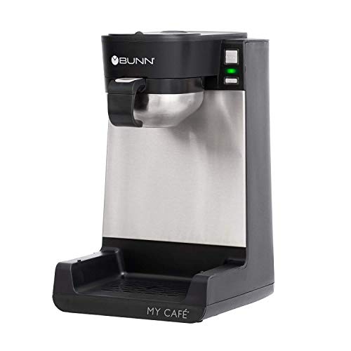 BUNN MCU My Cafe Single Cup Multi Use Coffee Brewer (Black/SST) - My Kitchen Products