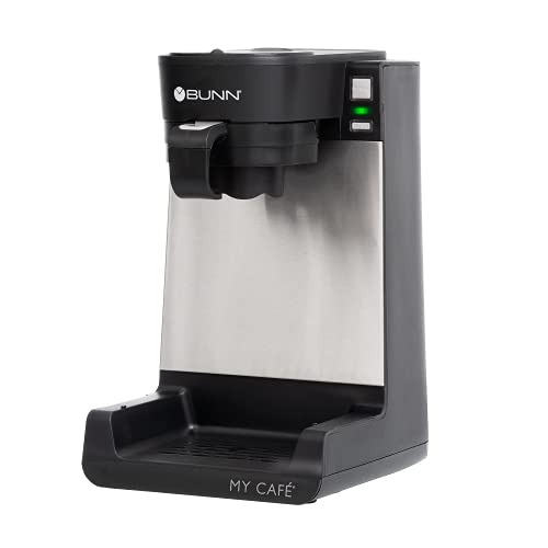 BUNN MCU My Cafe Single Cup Multi Use Coffee Brewer (Black/SST) - My Kitchen Products