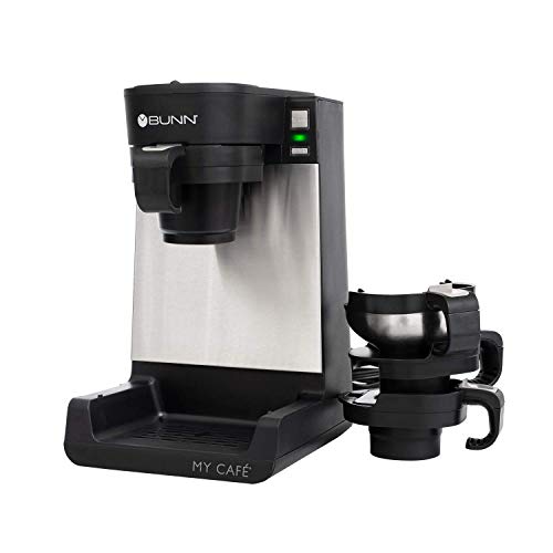 BUNN MCU My Cafe Single Cup Multi Use Coffee Brewer (Black/SST) - My Kitchen Products