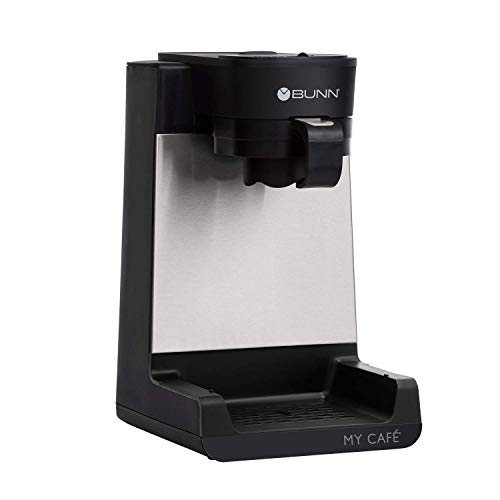 BUNN MCU My Cafe Single Cup Multi Use Coffee Brewer (Black/SST) - My Kitchen Products