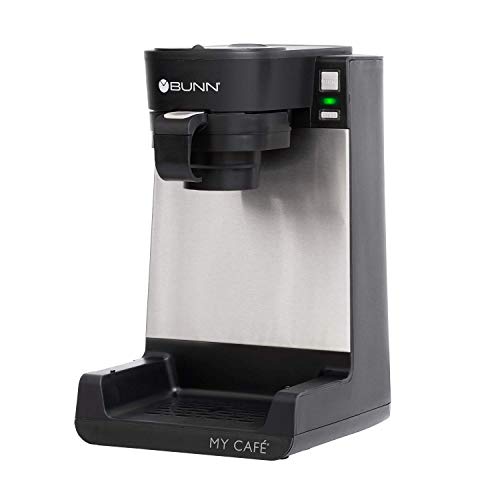 BUNN MCU My Cafe Single Cup Multi Use Coffee Brewer (Black/SST) - My Kitchen Products