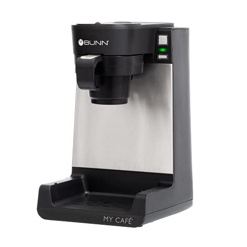 BUNN MCU My Cafe Single Cup Multi Use Coffee Brewer (Black/SST) - My Kitchen Products