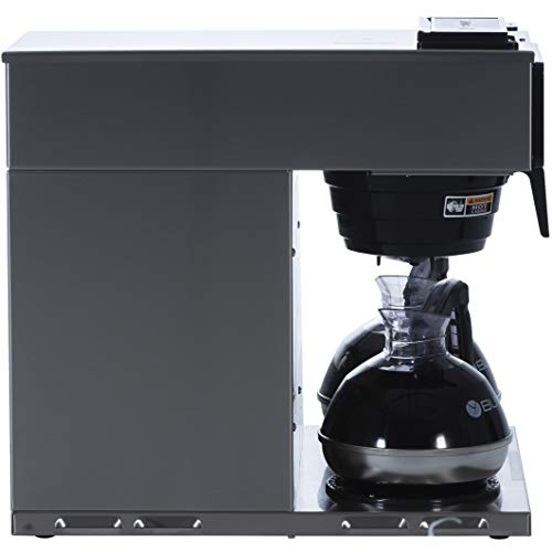 BUNN VP17-3, 12-Cup Low Profile Pourover Commercial Coffee Maker, 3 Lower Warmers, 13300.0003,Silver - My Kitchen Products