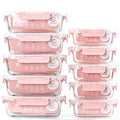 C CREST [10 Pack] Glass Meal Prep Containers, Food Storage Containers with Lids Airtight, Glass Lunch Boxes, Microwave, Oven, Freezer and Dishwasher Safe - My Kitchen Products