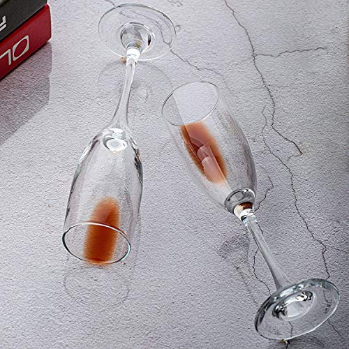 C CREST Set of 12, Champagne Glasses, 6 Ounce Champagne Flute, Lead-free Drinkware, Clear - My Kitchen Products