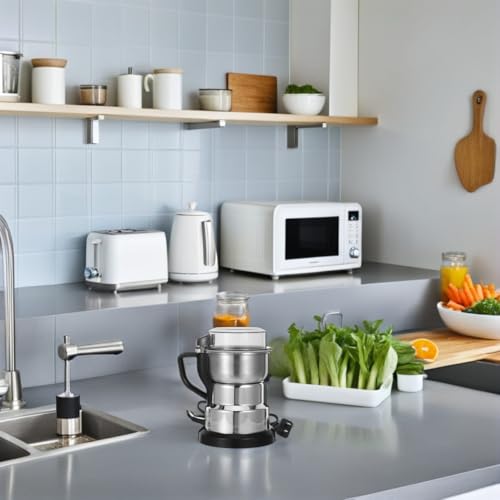 Cabilock Electric Grain Grinder Multifunctional Stainless Steel Flour Mill Grinder Home Use with Powerful Motor for Low Noise Coffee Spice Corn Nut - My Kitchen Products