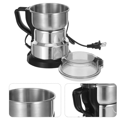 Cabilock Electric Grain Grinder Multifunctional Stainless Steel Flour Mill Grinder Home Use with Powerful Motor for Low Noise Coffee Spice Corn Nut - My Kitchen Products