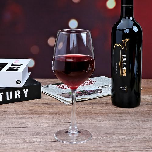 Cadamada Wine Glasses Set of 8, 12oz Wine Glasses, for Red or White Wine, High-end Banquet, Wedding, Gift Goblets, Party, Bar, Anniversary, Housewarming - My Kitchen Products