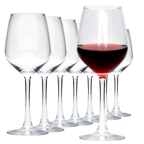 Cadamada Wine Glasses Set of 8, 12oz Wine Glasses, for Red or White Wine, High-end Banquet, Wedding, Gift Goblets, Party