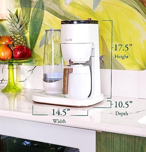 Café Specialty Grind and Brew Coffee Maker, Single-Serve Option, 10-Cup Thermal Carafe, WiFi Enabled Technology, Smart Home Kitchen Essentials, SCA Certified, Barista-Quality Brew, Stainless Steel - My Kitchen Products