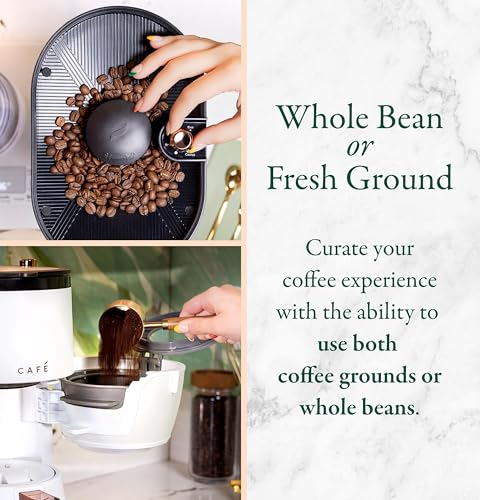 Café Specialty Grind and Brew Coffee Maker, Single-Serve Option, 10-Cup Thermal Carafe, WiFi Enabled Technology, Smart Home Kitchen Essentials, SCA Certified, Barista-Quality Brew, Stainless Steel - My Kitchen Products