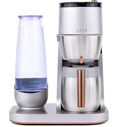 Café Specialty Grind and Brew Coffee Maker, Single-Serve Option, 10-Cup Thermal Carafe, WiFi Enabled Technology, Smart Home Kitchen Essentials, SCA Certified, Barista-Quality Brew, Stainless Steel - My Kitchen Products