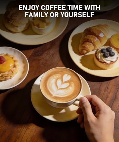 CafeGrace Milk Frother Automatic, Electric Milk Frother and Steamer Removable Dishwasher Safe, Electromagnetic Heating, for Latte, Cappuccino, Chocolate Milk, Hot & Cold Foam, - My Kitchen Products