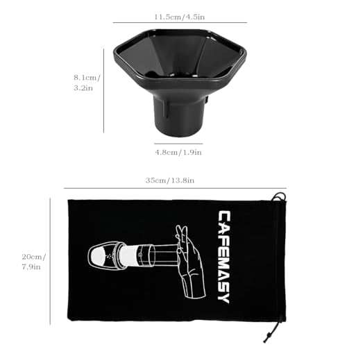CAFEMASY Coffee Funnel and Travel Bag Kit Compatible with Aeropress Original Go XL Portable Espresso Coffee Maker Replacement Parts Coffee Accessories Tool - My Kitchen Products