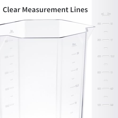 CAFEMASY Coffee Maker Carafe Clear Coffee-Server - Double Pouring Spout with Measurement Lines Small Capacity 600ml(20oz) for Portable Hand Press Espresso Maker Pour Over Coffee Brewing - My Kitchen Products