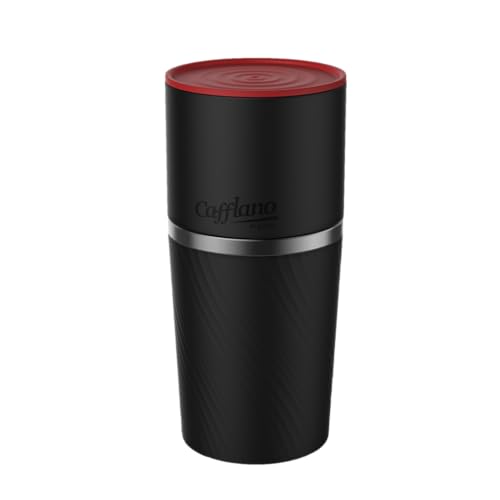 Cafflano Klassic : All-in-1, Drip Kettle+Grinder+Permanent Stainless Filter Dripper+Double-wall Tumbler, Pourover, Coffee Maker for Camping & Travel - My Kitchen Products