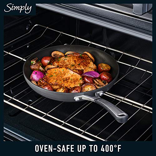 Calphalon 10-Piece Non-Stick Kitchen Cookware Set Black Pots & Pans with Stay-Cool Stainless Steel Handles Hard-Anodized Aluminum for Even Heating - My Kitchen Products
