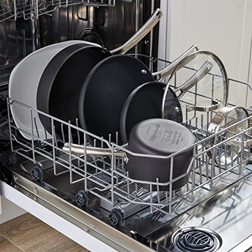 Calphalon Classic 3.5 Quart Sauce Pan with Lid, Hard Anodized Nonstick Cookware, AquaShield Technology, Dishwasher and Oven Safe - My Kitchen Products