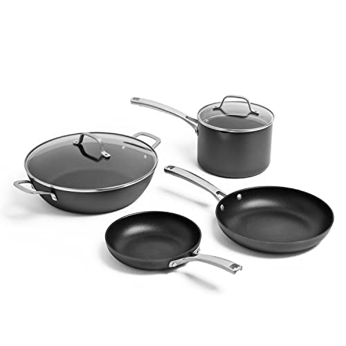 Calphalon Classic Hard-Anodized Nonstick Cookware Kitchen Essentials Set - My Kitchen Products