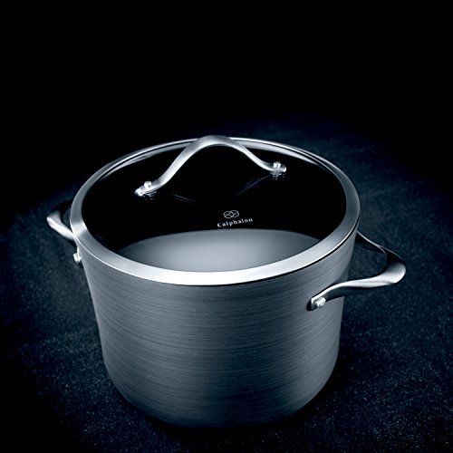 Calphalon Contemporary Hard-Anodized Aluminum Nonstick Cookware, Stock Pot, 8-quart, Black - My Kitchen Products