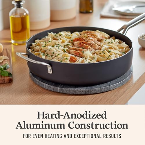 Calphalon® Hard-Anodized Nonstick 5-Qt. Sauté Pan with Lid - My Kitchen Products