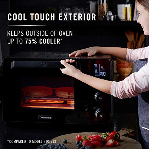 Calphalon Performance Cool Touch Toaster Oven with Turbo Convection, Large (2106488), Black/Silver - My Kitchen Products