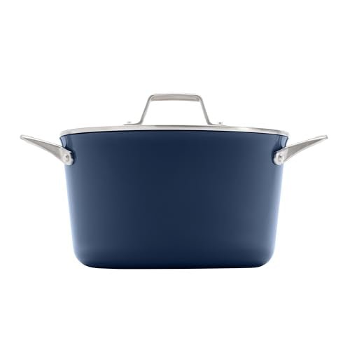 Calphalon® Premier Ceramic Nonstick 7-Qt. Dutch Oven with Lid, Midnight Blue - My Kitchen Products