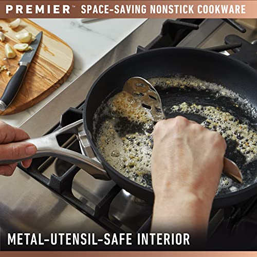Calphalon Premier Space-Saving Nonstick Cookware Set, 8-Piece, Stackable, Hard-Anodized Aluminum - My Kitchen Products