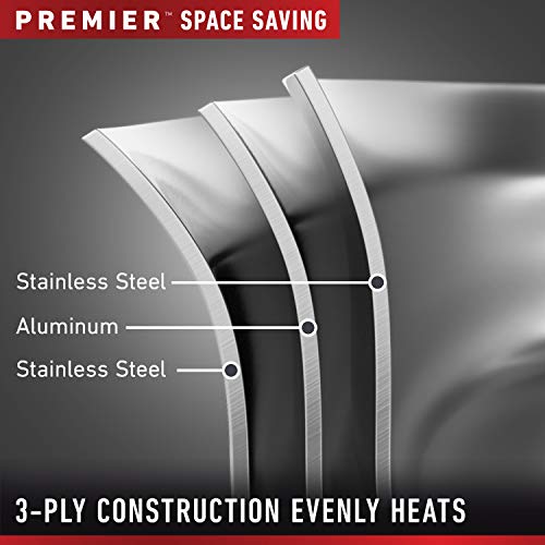 Calphalon Premier Space-Saving Stainless Steel Pots and Pans, 10-Piece Cookware Set - My Kitchen Products