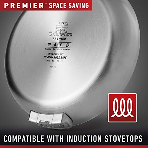Calphalon Premier Space-Saving Stainless Steel Pots and Pans, 10-Piece Cookware Set - My Kitchen Products