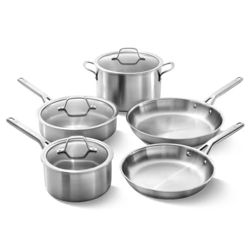 Calphalon Stainless Steel 8-Piece Cookware Set - My Kitchen Products