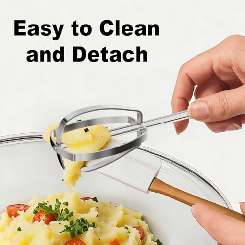 Camic Electric Hand Mixer with 9 Speeds, Powerful Motor, Cordless Hand Mixer with Whisk, Dough Hook and Mixing Rod for Whipping Eggs, Cream, Butter, Jam, Kneading Dough and Blending (White+Black) - My Kitchen Products
