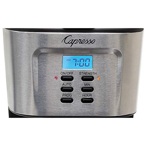Capresso 12-Cup Coffee Maker with Glass Carafe, Stainless and Black 416.05 - My Kitchen Products