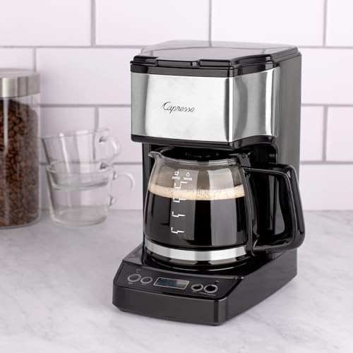 Capresso 5-Cup Mini Drip Coffee Maker, Black and Stainless Steel - My Kitchen Products