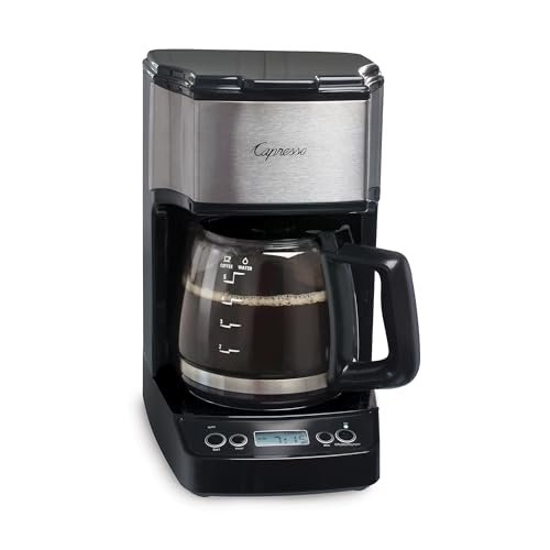Capresso 5-Cup Mini Drip Coffee Maker, Black and Stainless Steel - My Kitchen Products