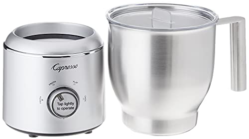 Capresso froth Select Automatic Milk Frother and Hot Chocolate Maker, Stainless Steel 209.05, Silver, 20 ounce - My Kitchen Products