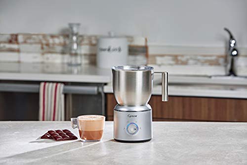 Capresso froth Select Automatic Milk Frother and Hot Chocolate Maker, Stainless Steel 209.05, Silver, 20 ounce - My Kitchen Products