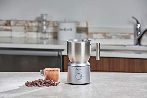 Capresso froth Select Automatic Milk Frother and Hot Chocolate Maker, Stainless Steel 209.05, Silver, 20 ounce - My Kitchen Products
